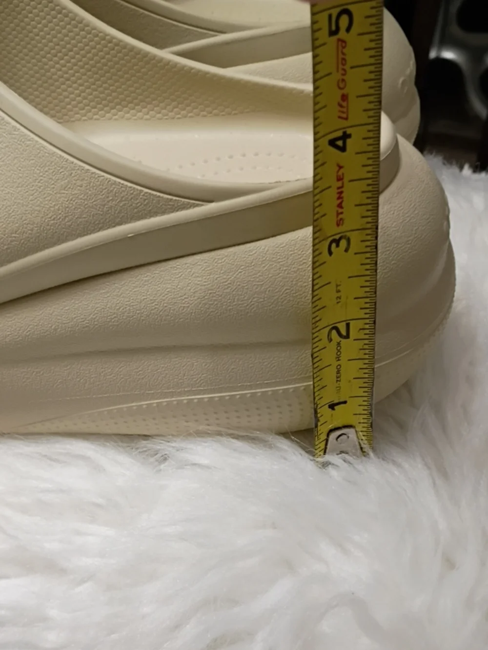CROCS Classic Crush Men’s Tan Platform Slide Sandals 12